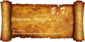 Bagossy Terézia névjegykártya